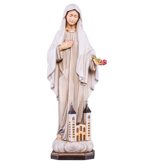 Wooden statue of Our Lady of Medjugorje