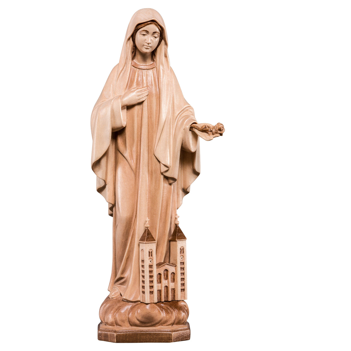 Wooden statue of Our Lady of Medjugorje