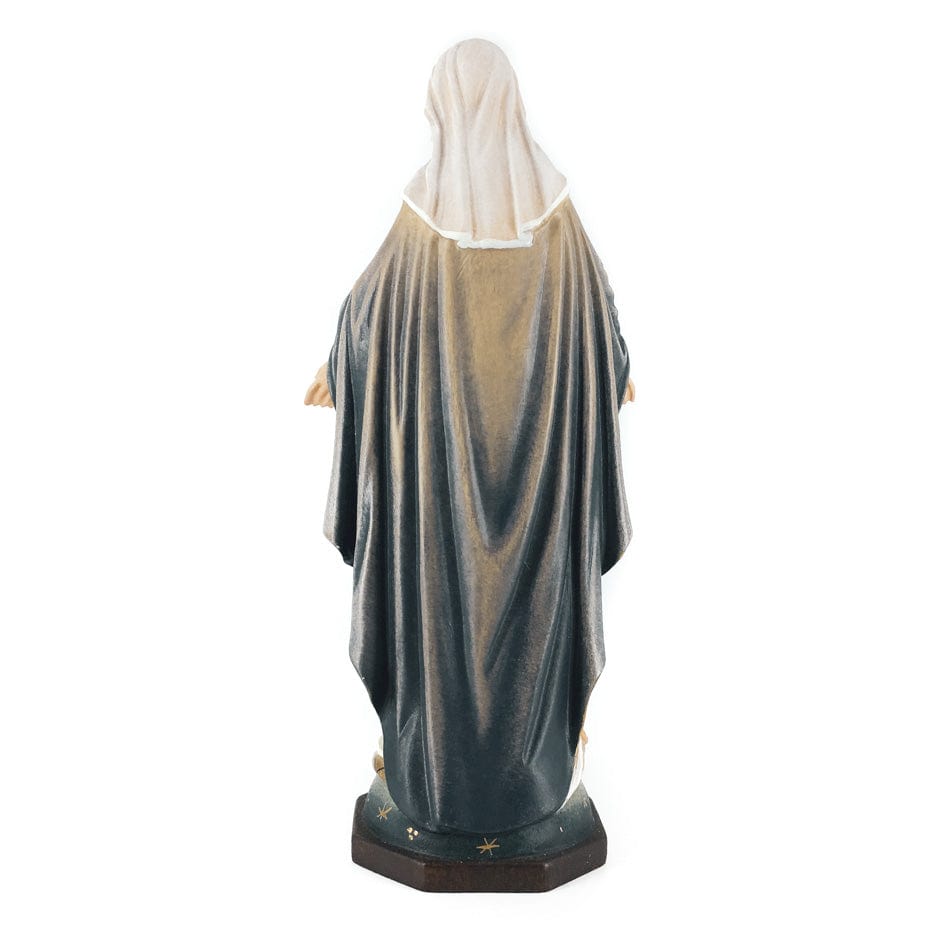 Wooden Statue of Our Lady of the Miraculous Medal on the Globe