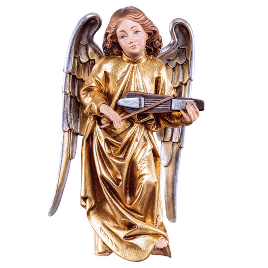 Wooden statue of Pacher angel with violin
