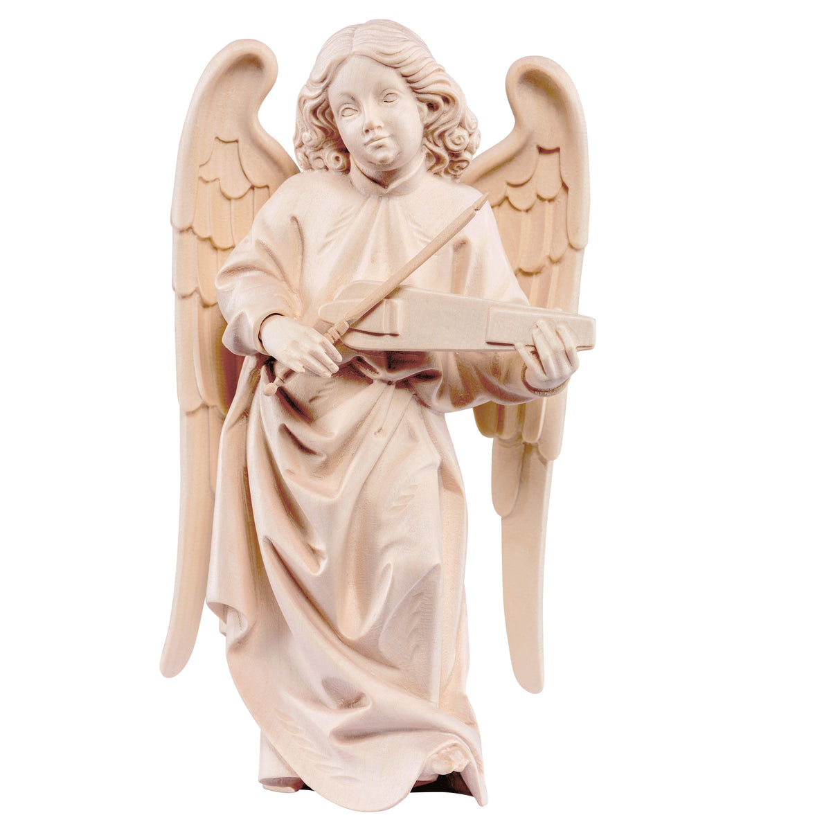 Wooden statue of Pacher angel with violin