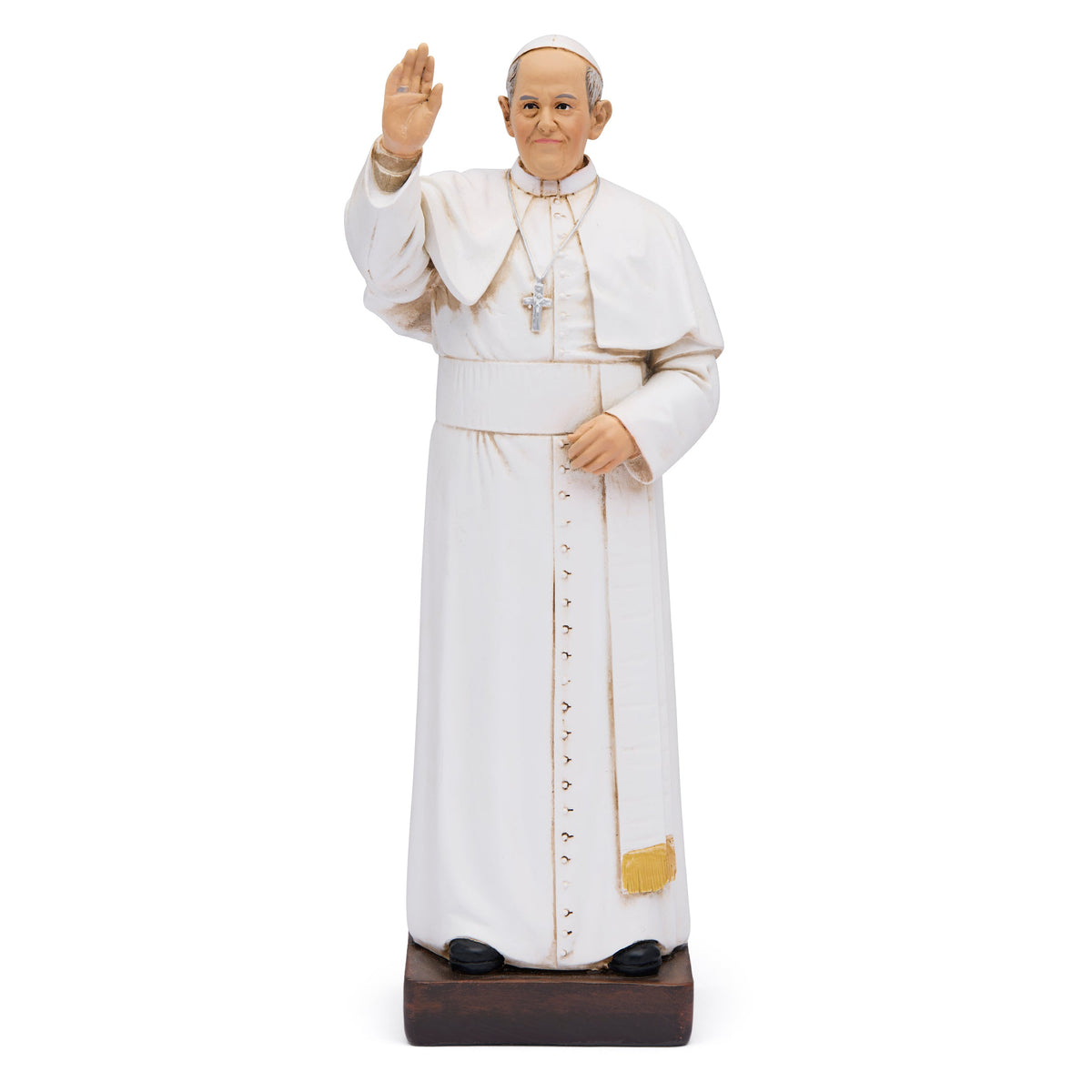 Wooden Statue of Pope Francis