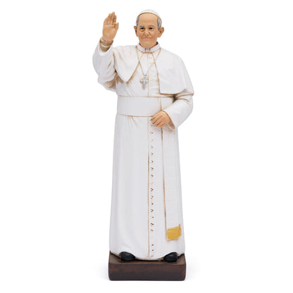 Wooden Statue of Pope Francis