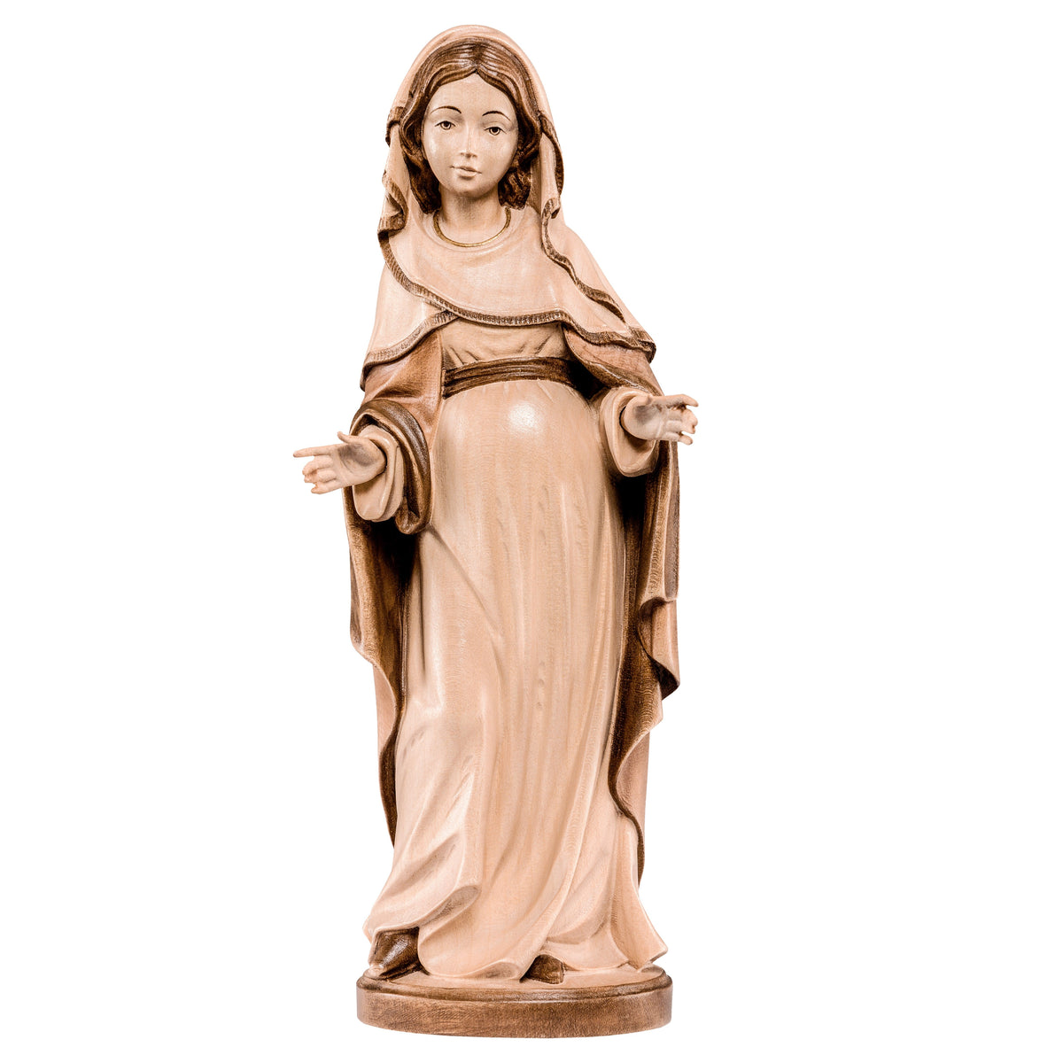 Wooden statue of Pregnant Madonna