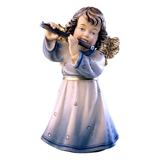 Wooden statue of Sissi angel with flute