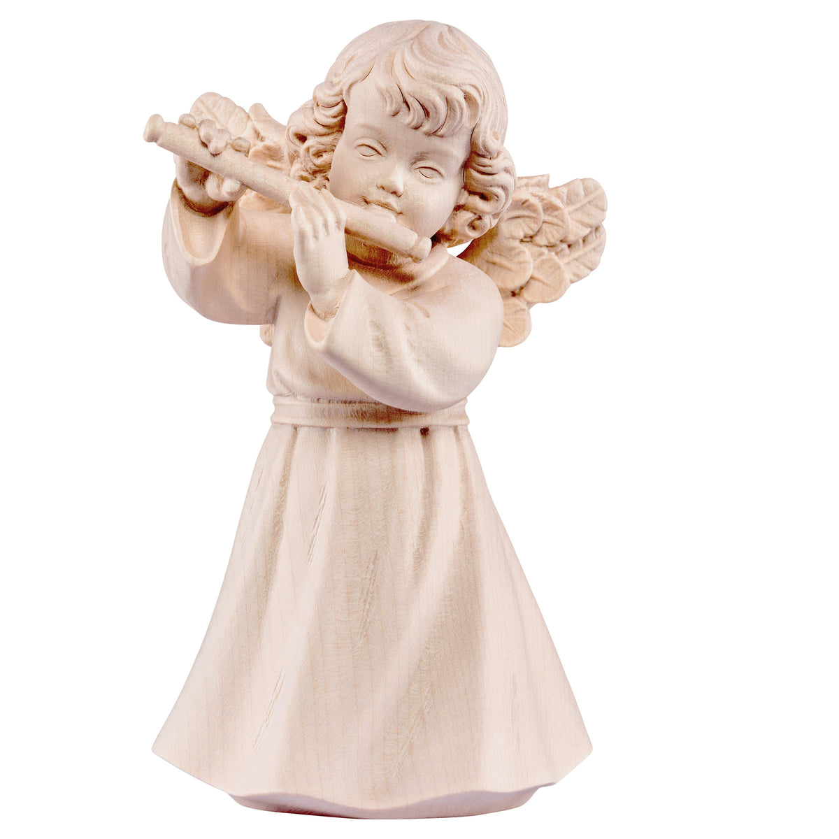 Wooden statue of Sissi angel with flute
