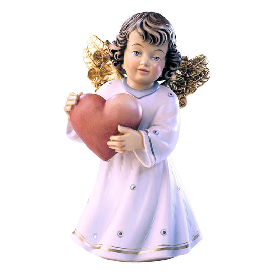 Wooden statue of Sissi angel with heart