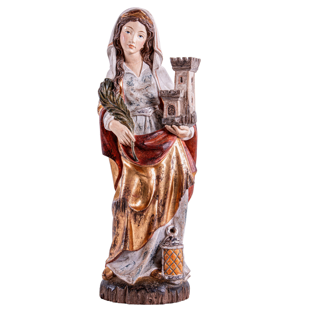 Wooden Statue of St. Barbara Gothic Style