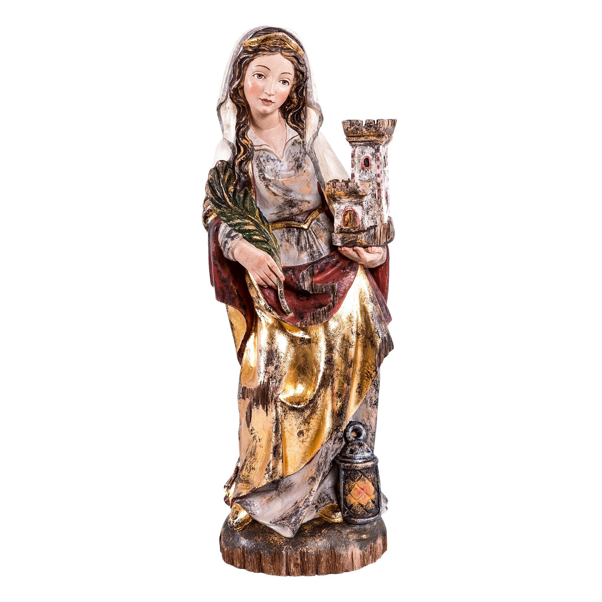 Wooden Statue of St. Barbara Gothic Style