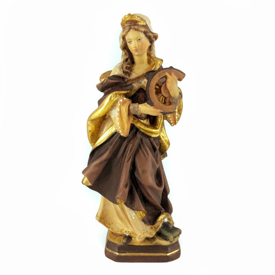 Wooden Statue of St. Catherine of Alexandria with Breaking Wheel