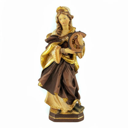 Wooden Statue of St. Catherine of Alexandria with Breaking Wheel