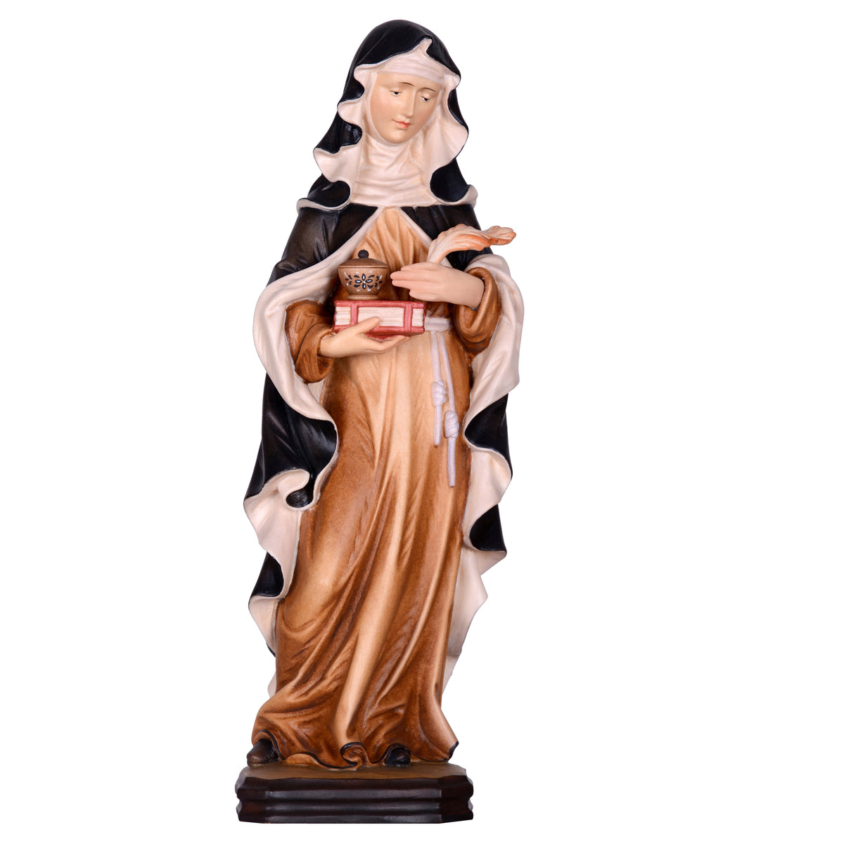 Wooden Statue of St. Hildegard of Bingen