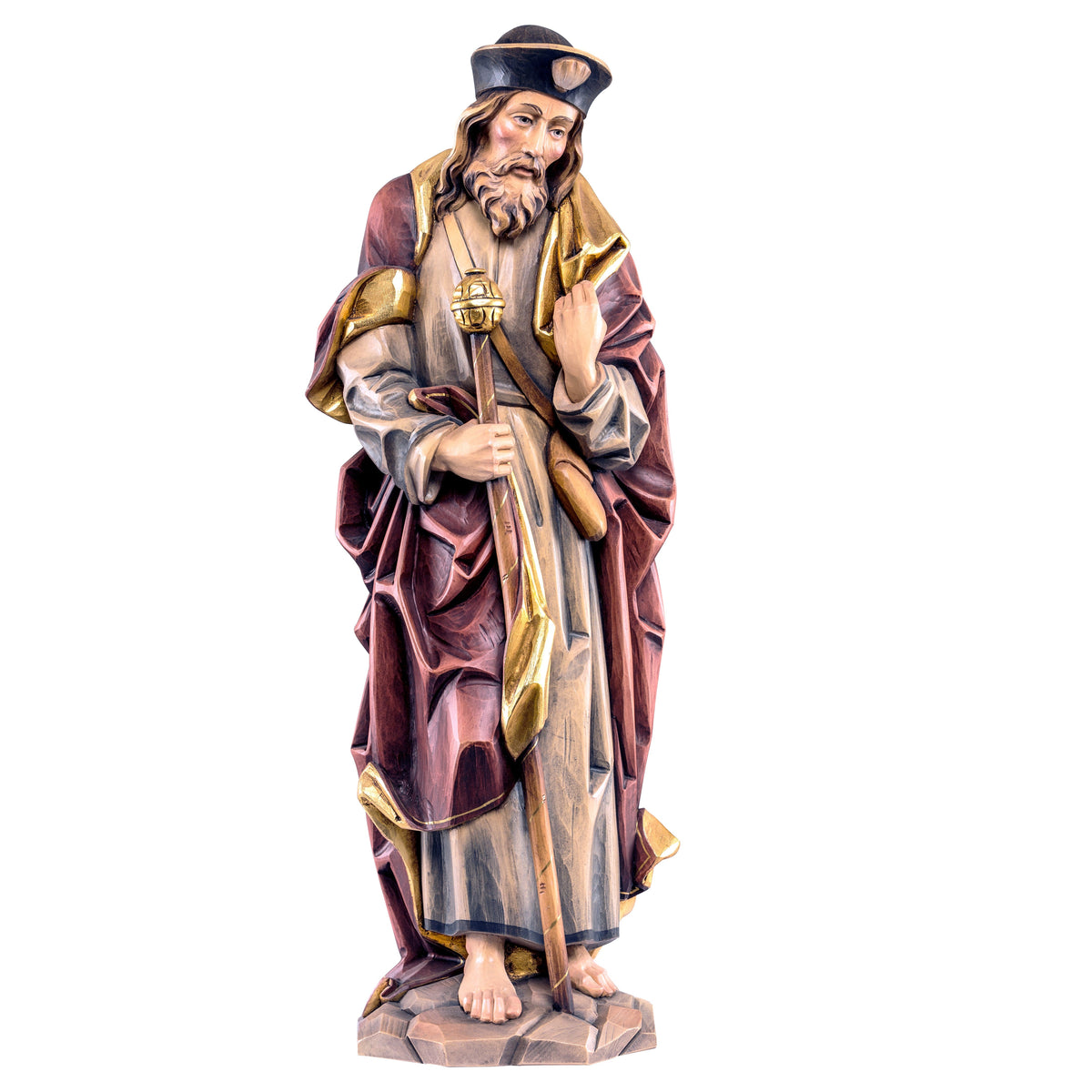 Wooden statue of St. Jacob