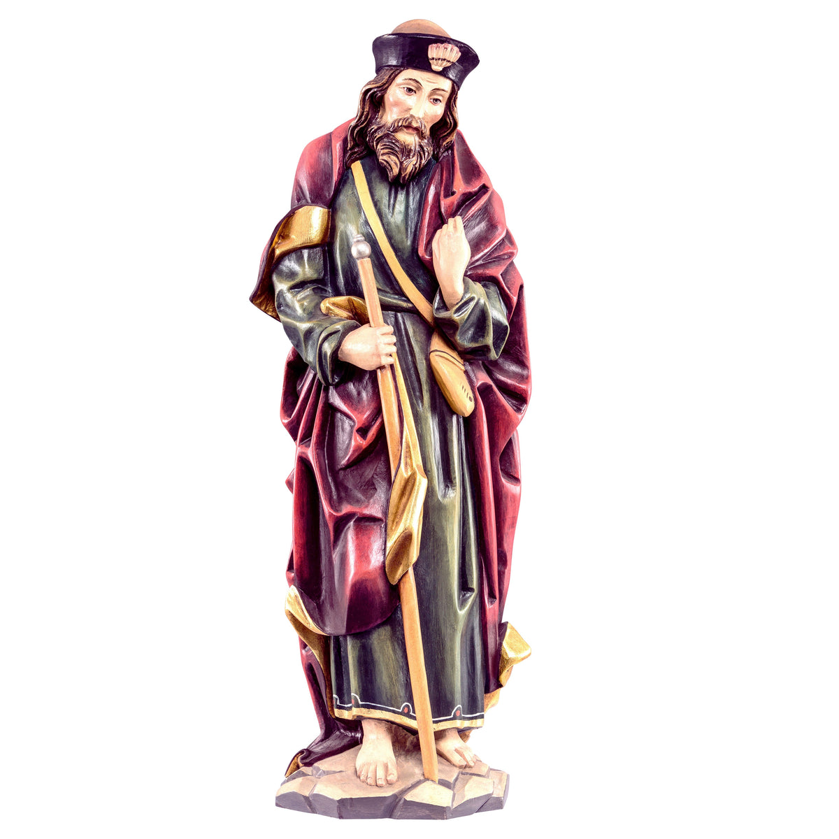 Wooden statue of St. Jacob