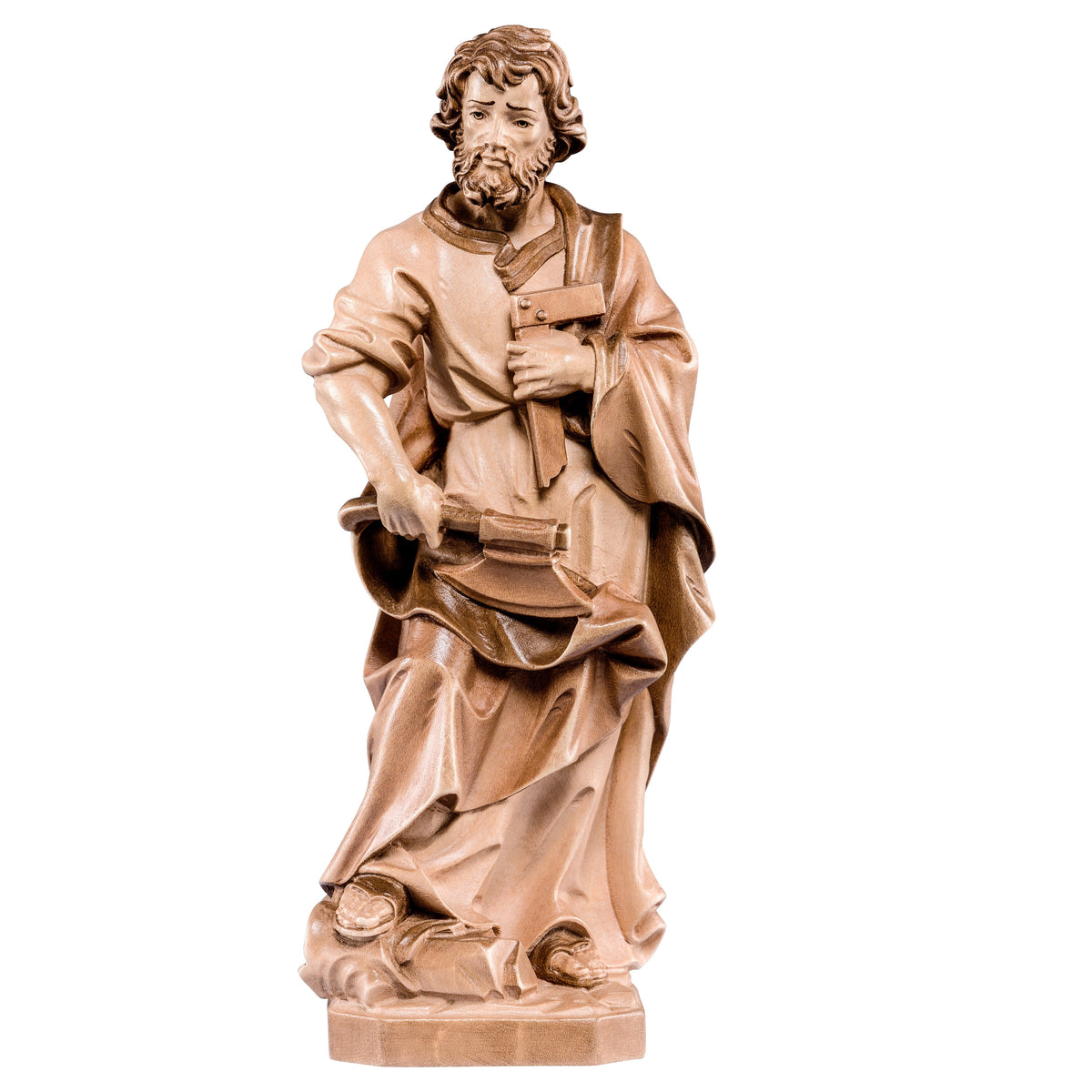 Wooden statue of St. Joseph the carpenter