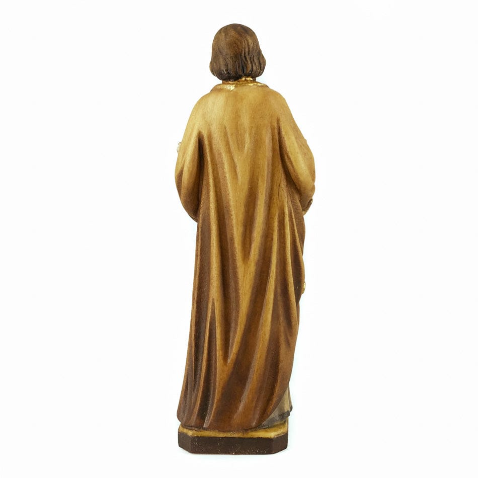 Wooden Statue of St. Joseph the "Righteous Man" with Baby Jesus