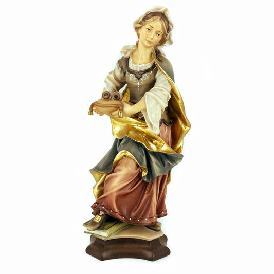 Wooden Statue of St. Lucy with Eyes on a Dish