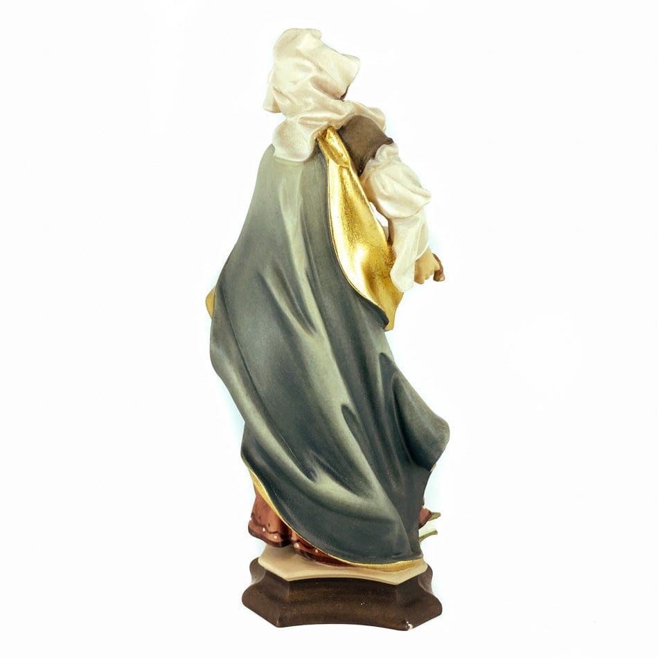 Wooden Statue of St. Lucy with Eyes on a Dish