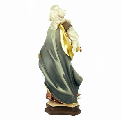 Wooden Statue of St. Lucy with Eyes on a Dish