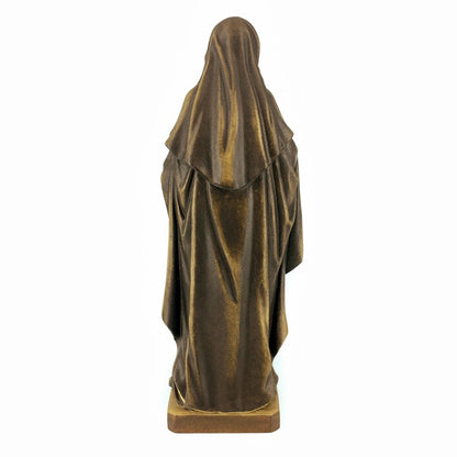 Wooden Statue of St. Lucy with Book