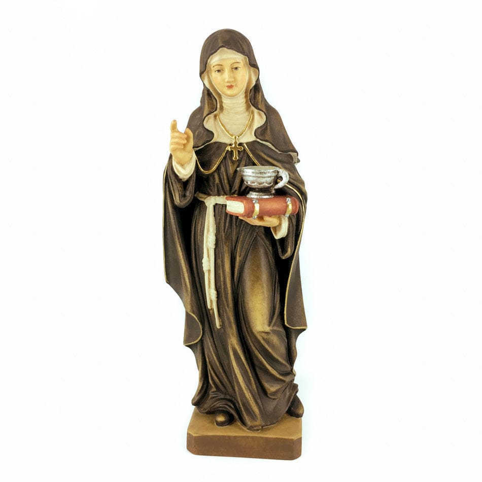 Wooden Statue of St. Lucy with Book