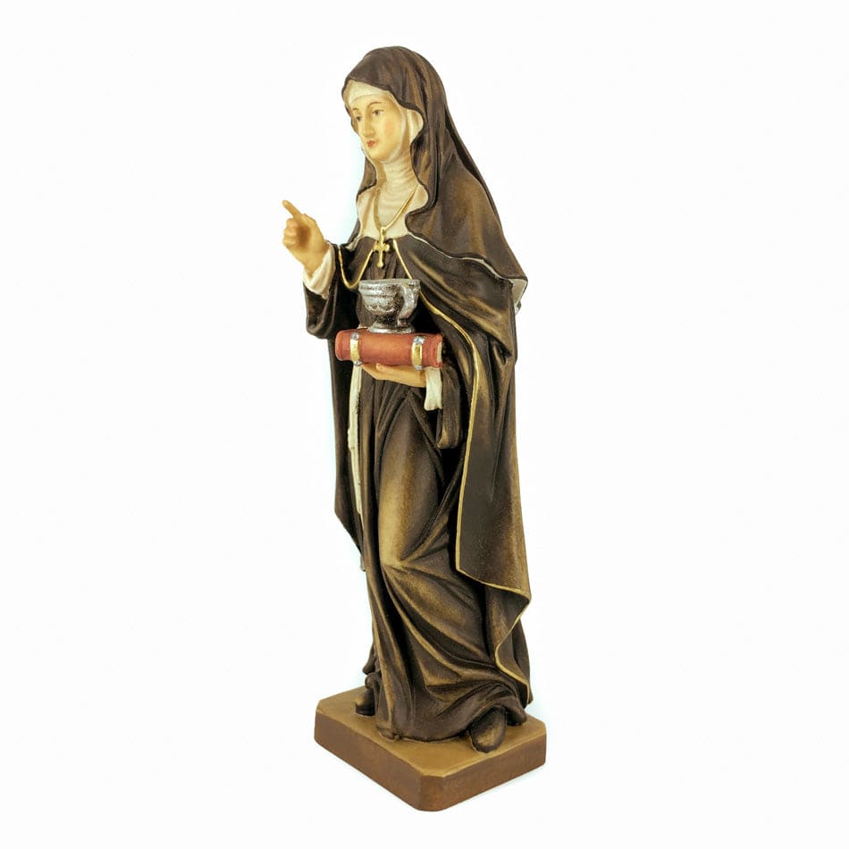 Wooden Statue of St. Lucy with Book