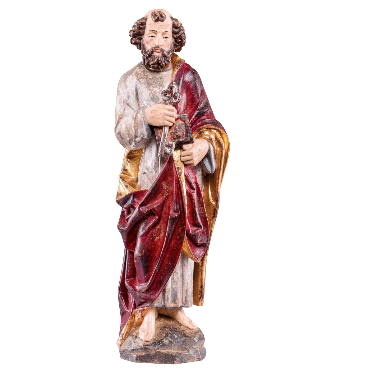 Wooden statue of St. Peter gothic style