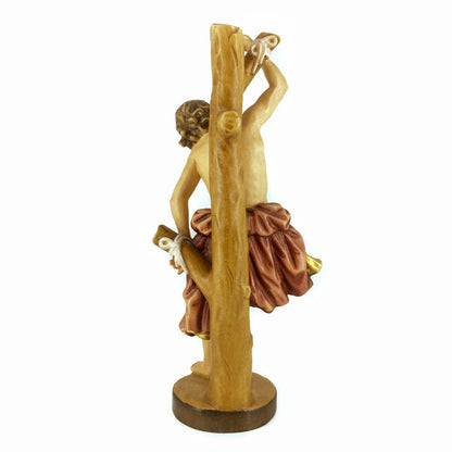 Wooden Statue of St. Sebastian Pierced with Arrows