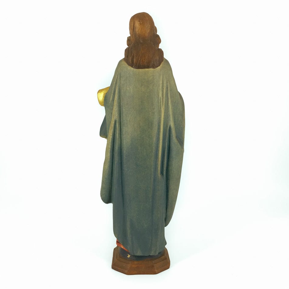 Wooden Statue of the Virgin Mary with Baby Jesus