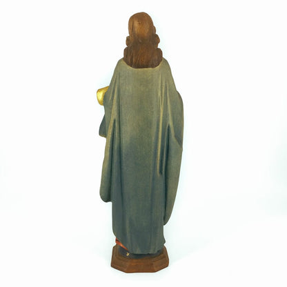 Wooden Statue of the Virgin Mary with Baby Jesus