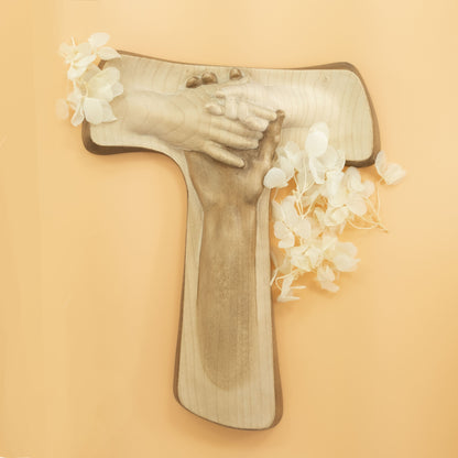Wooden Tau Friendship Cross