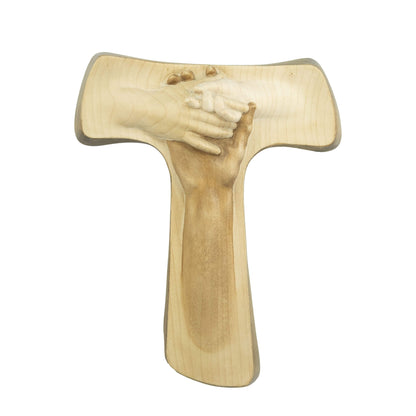 Wooden Tau Friendship Cross