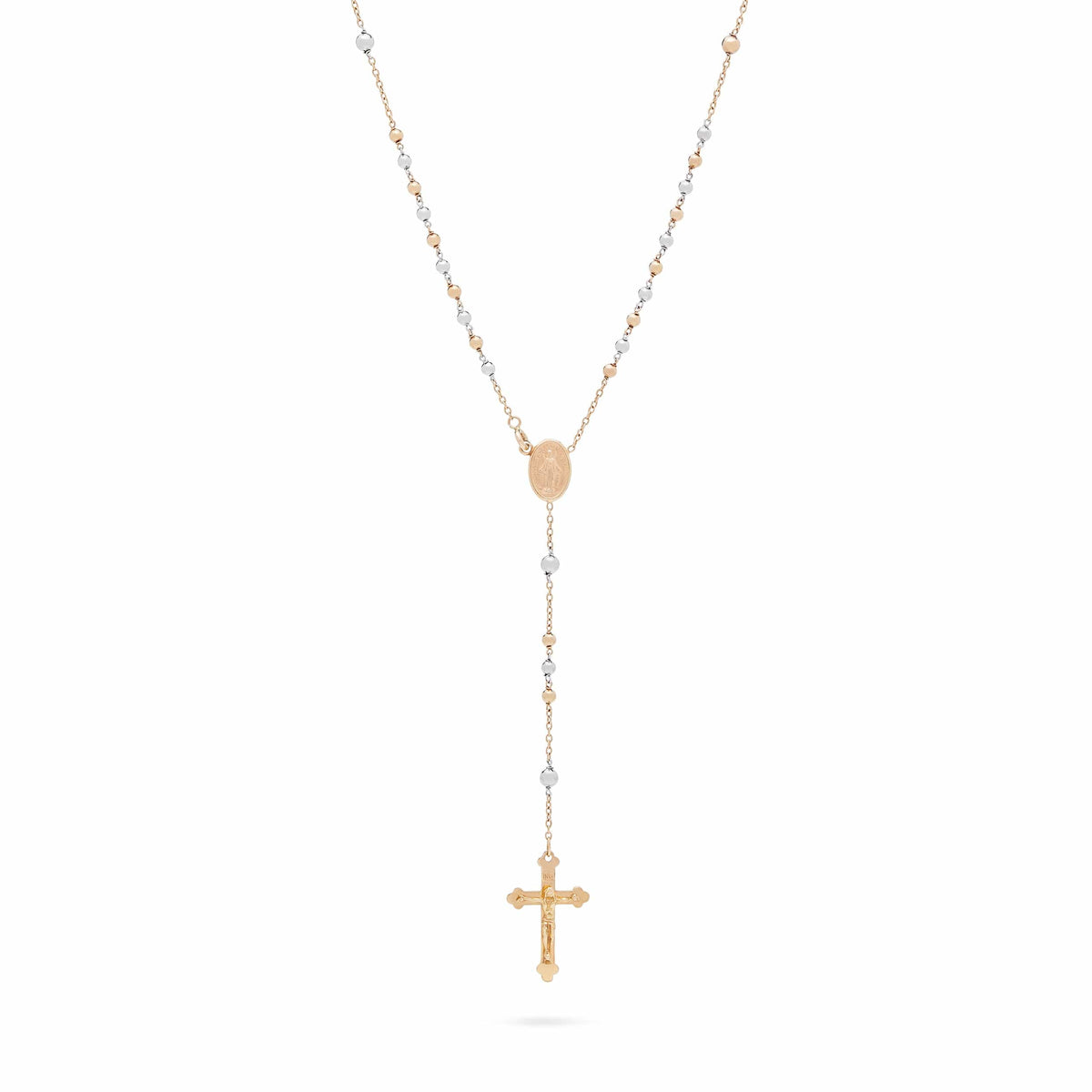 Yellow and White Gold Rosary
