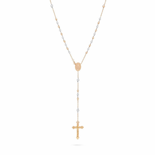 Yellow and White Gold Rosary