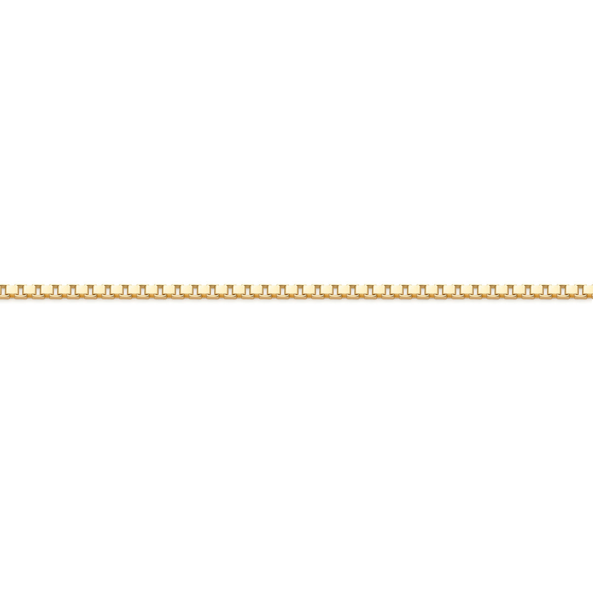 Yellow Gold Box Chain Necklace