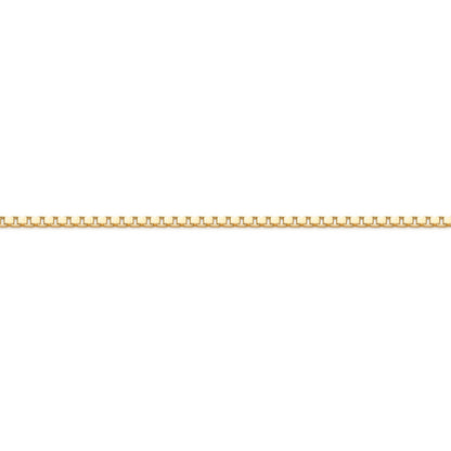 Yellow Gold Box Chain Necklace
