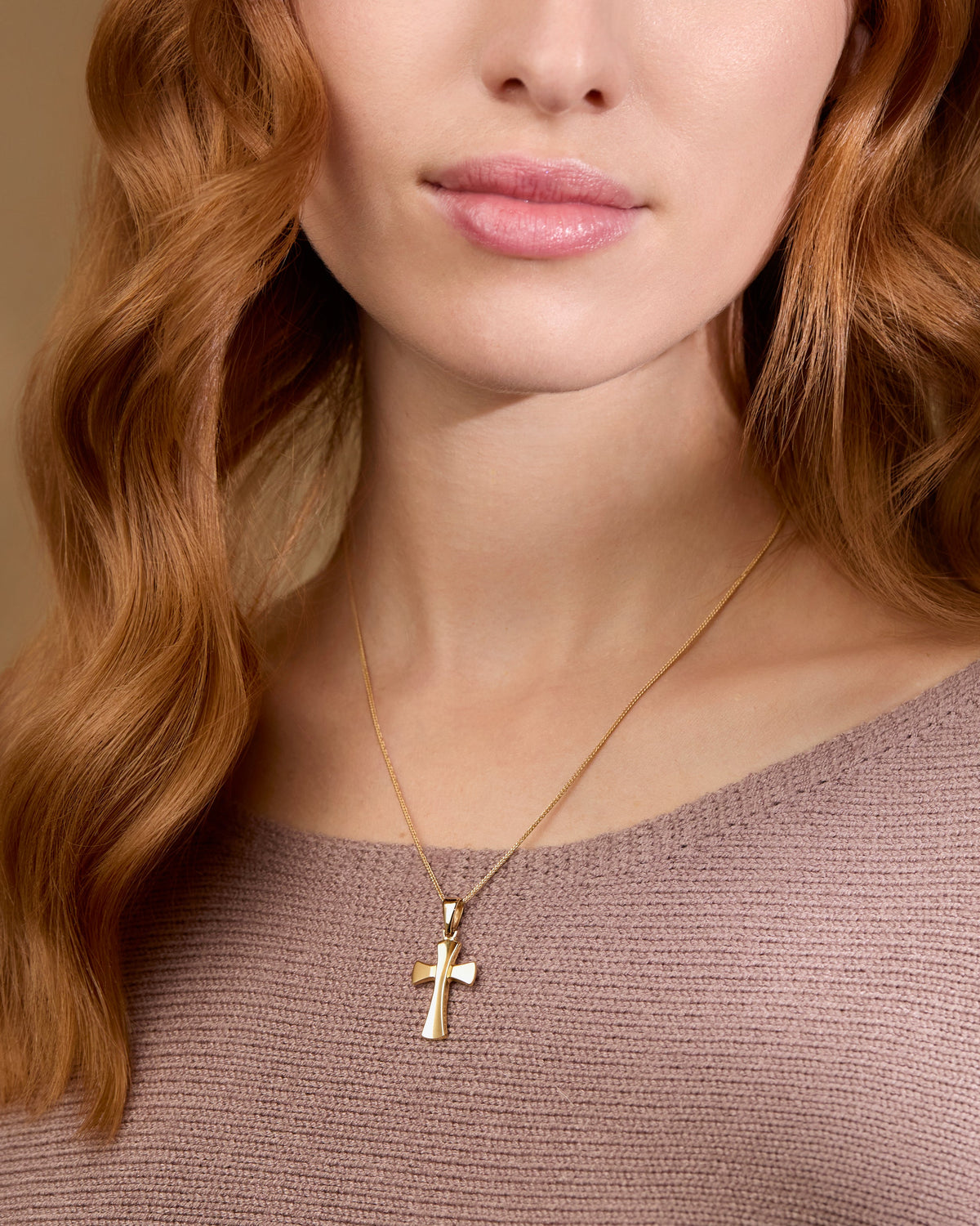 Yellow Gold Cross Pendant
