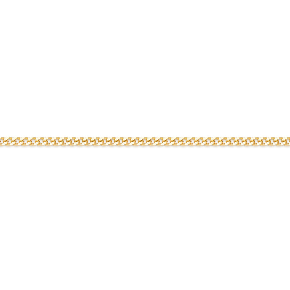 Yellow Gold Curb Chain Necklace