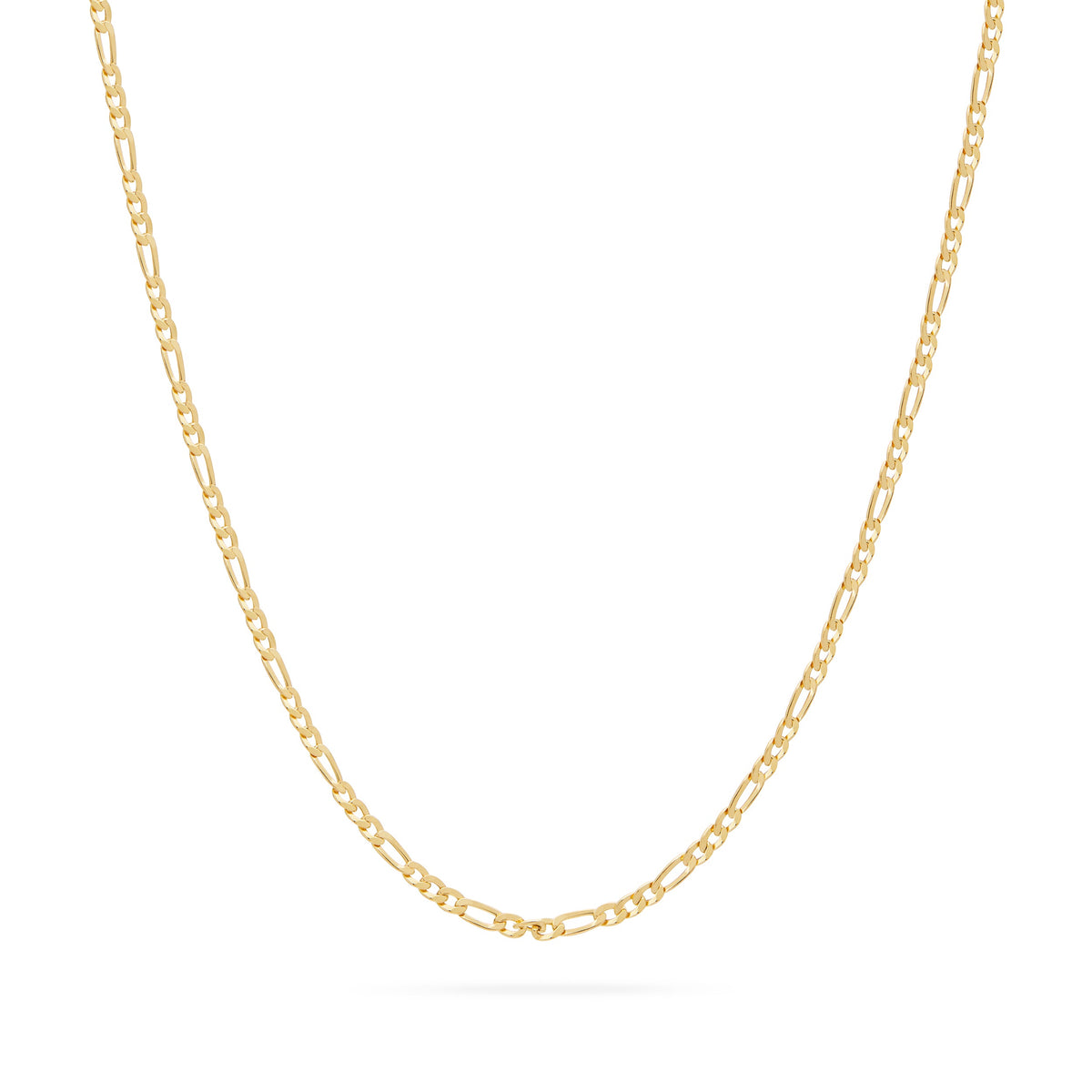 Yellow Gold Figaro Chain Necklace