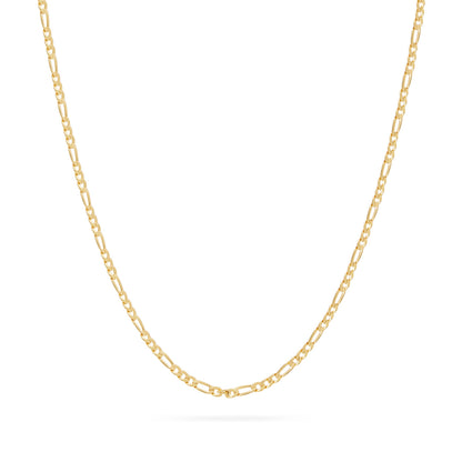 Yellow Gold Figaro Chain Necklace