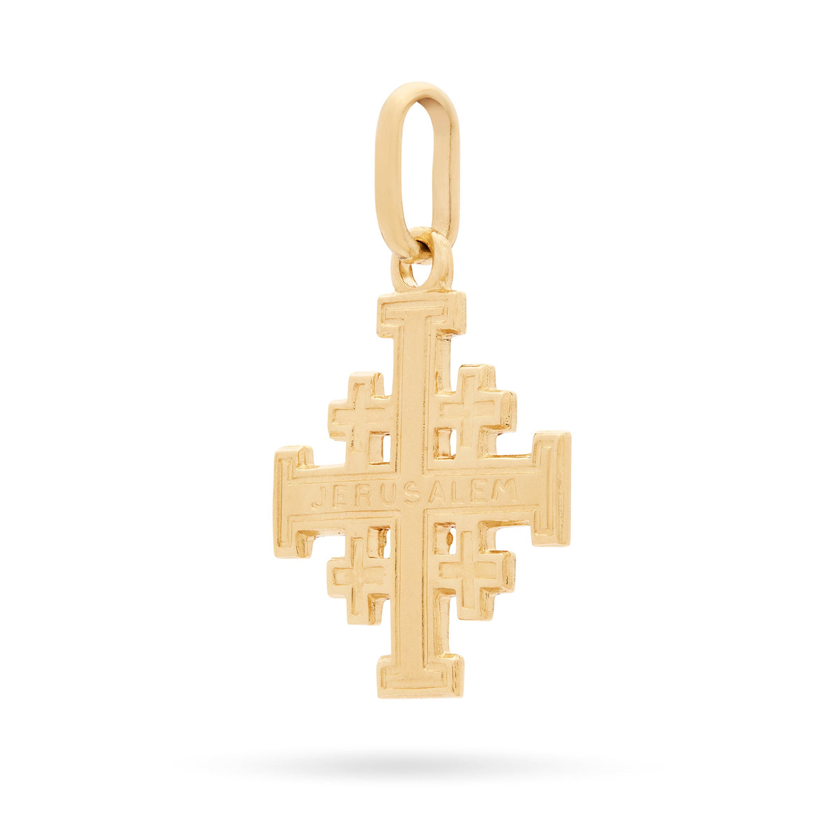 Yellow Gold Jerusalem Cross Pendant