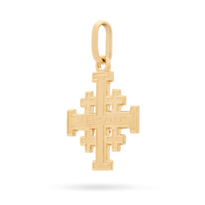 Yellow Gold Jerusalem Cross Pendant