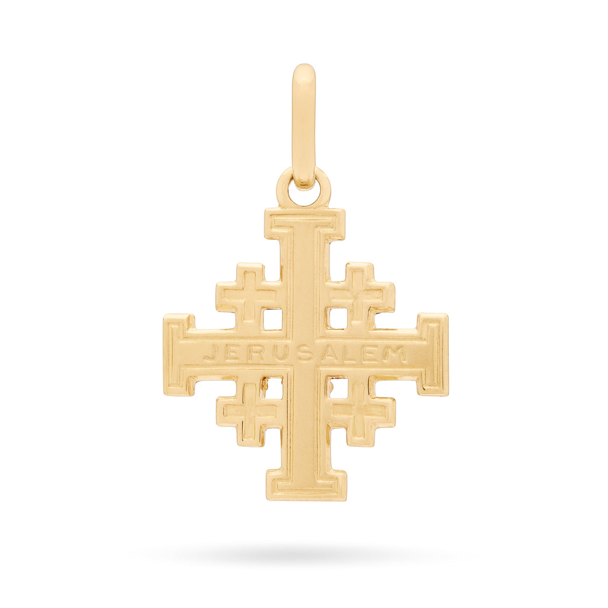 Yellow Gold Jerusalem Cross Pendant