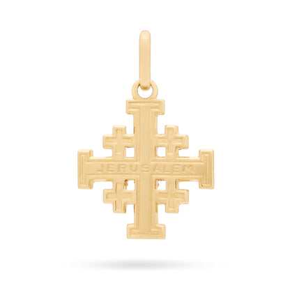 Yellow Gold Jerusalem Cross Pendant