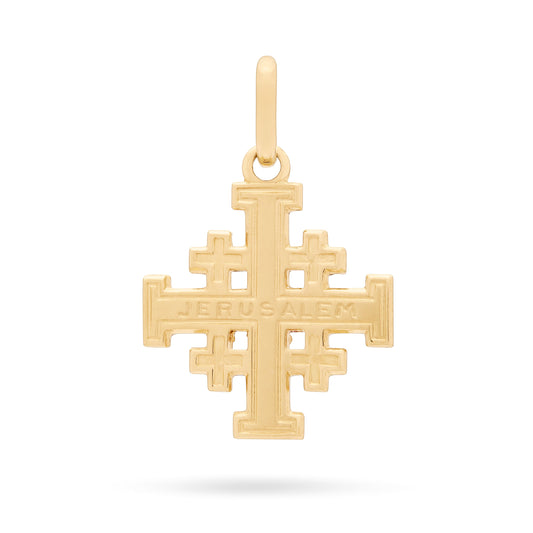 Yellow Gold Jerusalem Cross Pendant