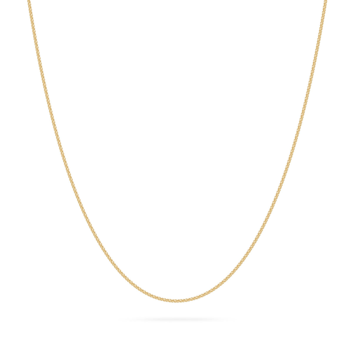 Yellow Gold Korean Chain Necklace