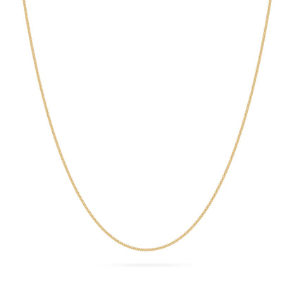 Yellow Gold Korean Chain Necklace
