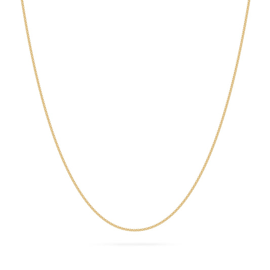 Yellow Gold Korean Chain Necklace