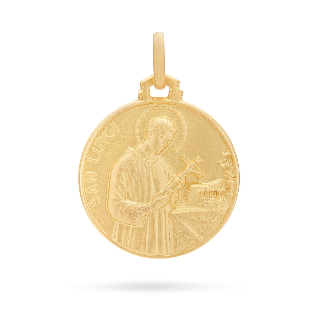 Yellow Gold Medal of St. Aloysius de Gonzaga