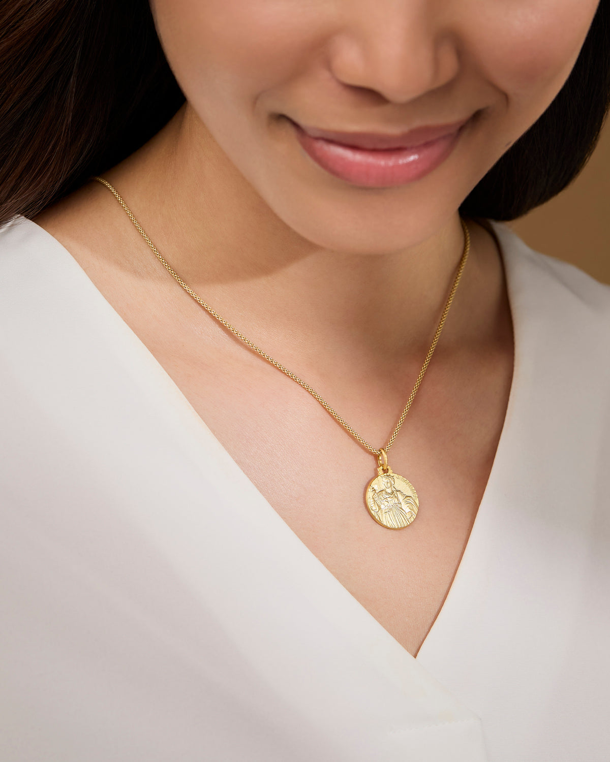 Yellow Gold Medal of St. Barbara